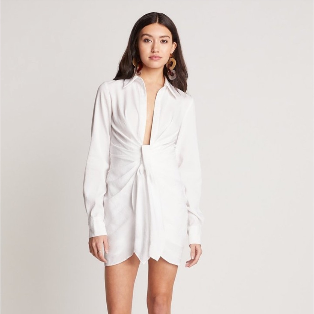 Choosy White Crosby Shirt Dress